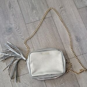 Victoria Secret Silver Cross Body Purse
